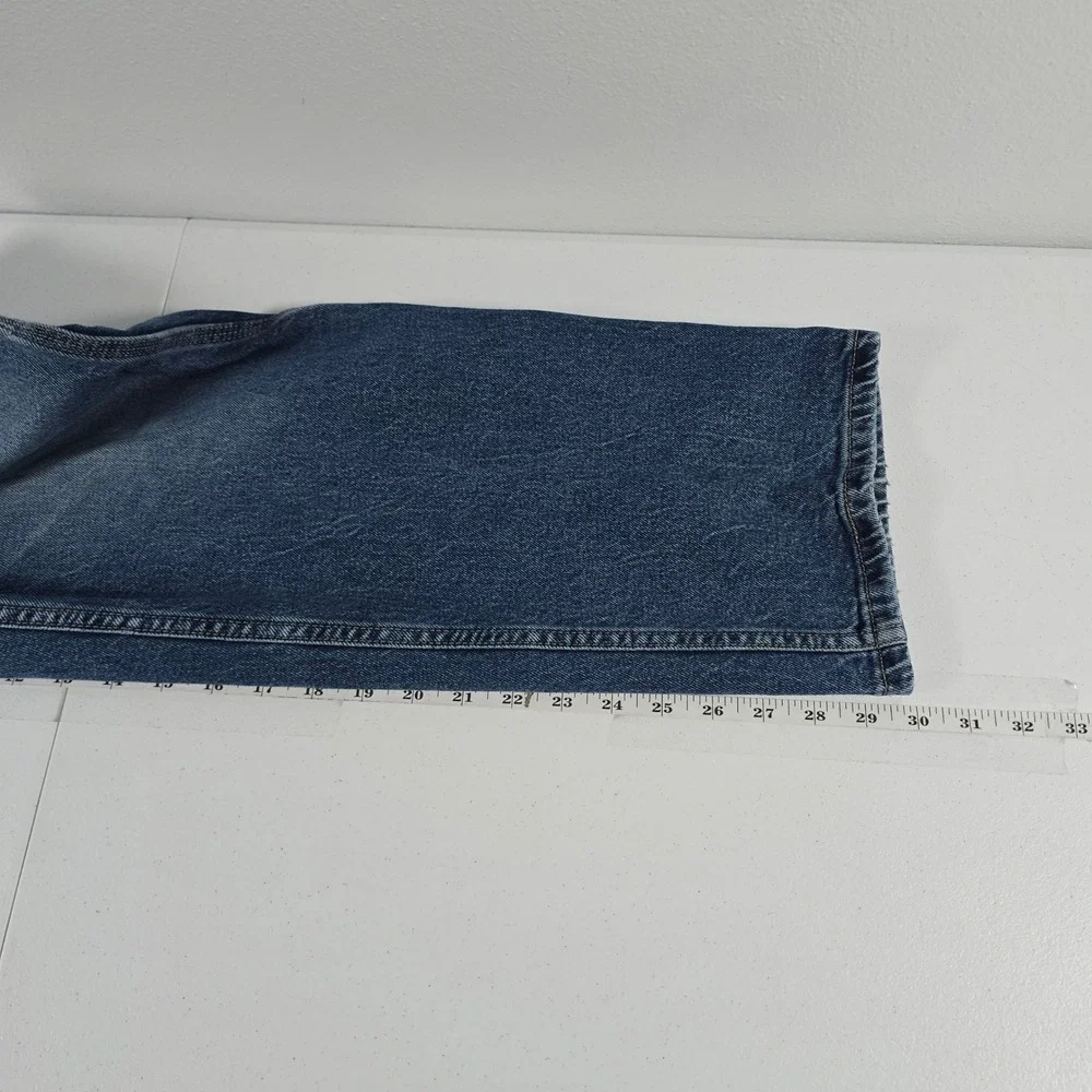Lee Workwear Mens Blue Carpenter Jeans Straight Leg Utility Pants 36x30 2030